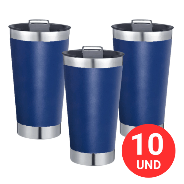 Copo Térmico Aço Inox 475Ml - Azul Royal