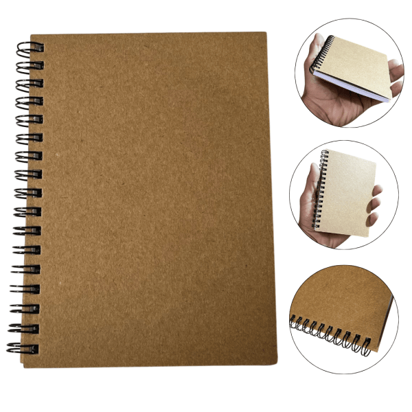 Caderneta Eco De Anotações Kraft A6 10x15 80 Fls